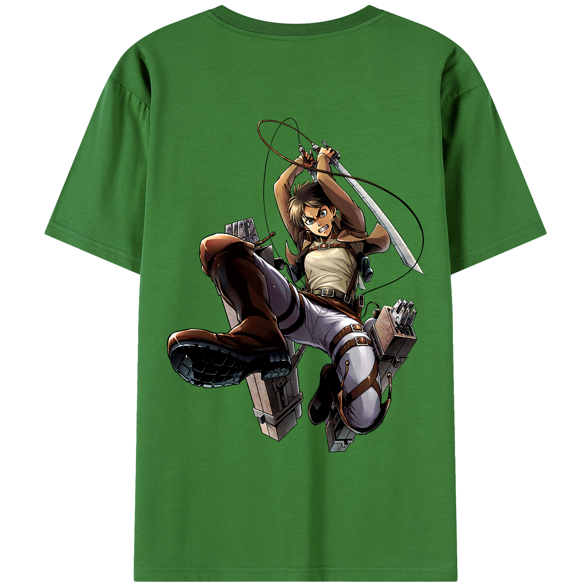 （画像用） 進撃の巨人 エレン･イェーガー Attack on Titan Eren Jäger レディース半袖Tシャツ(バックプリント)